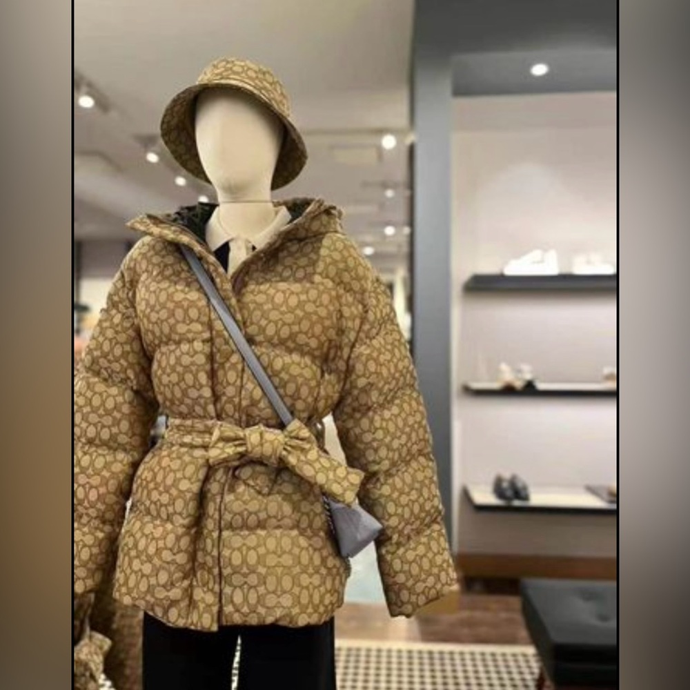 COACH Monogram Puffer Jacket with Hood